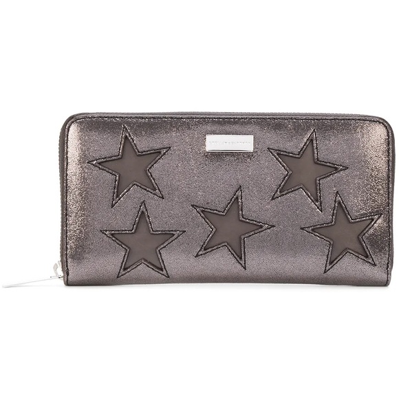 Stella McCartney Metallic Black Star Wallet - Picture 7 of 9